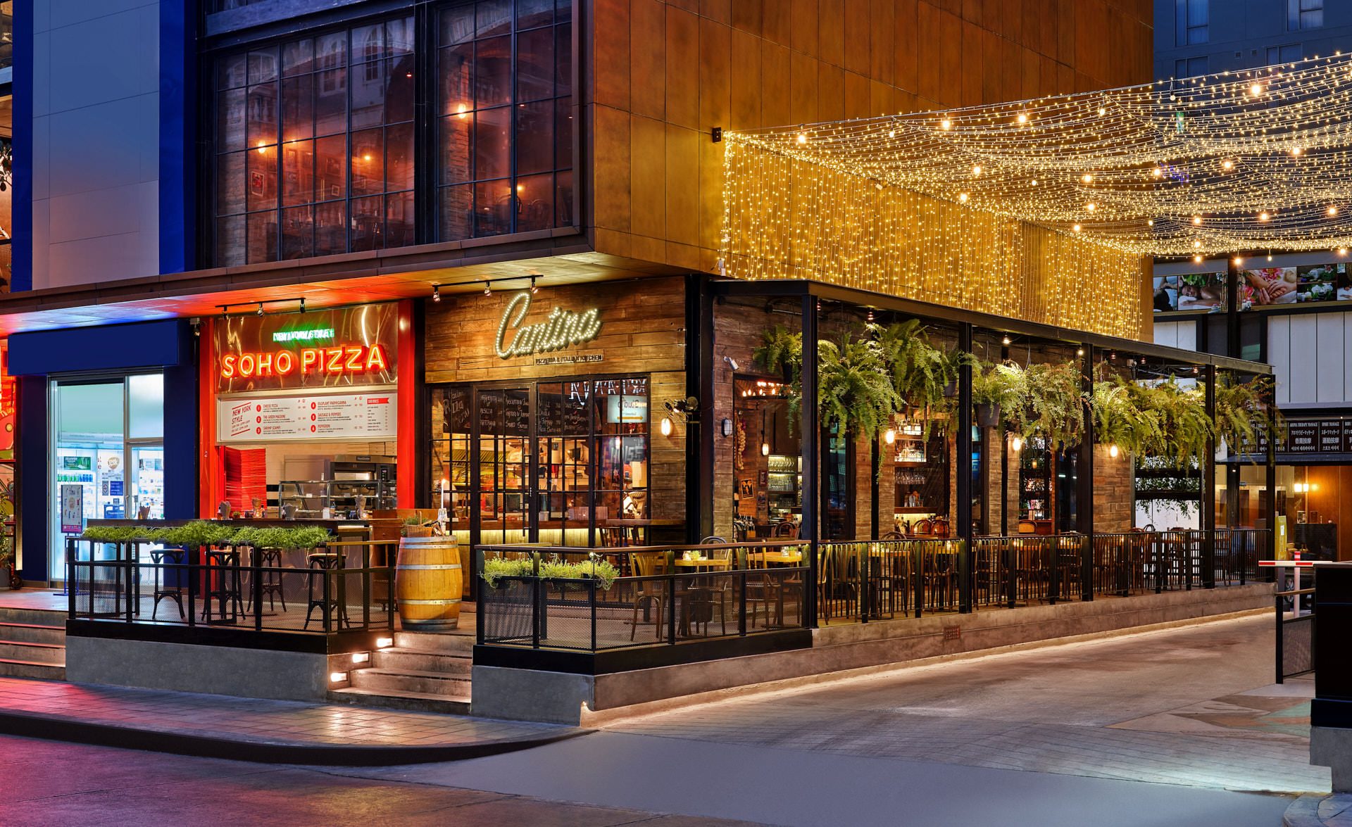 Interior Photography for Cantina Pizzeria & Italian Kitchen in Bangkok.