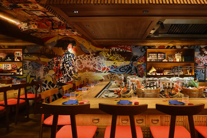 Yankii Robatayaki & Bar Bangkok interior photography