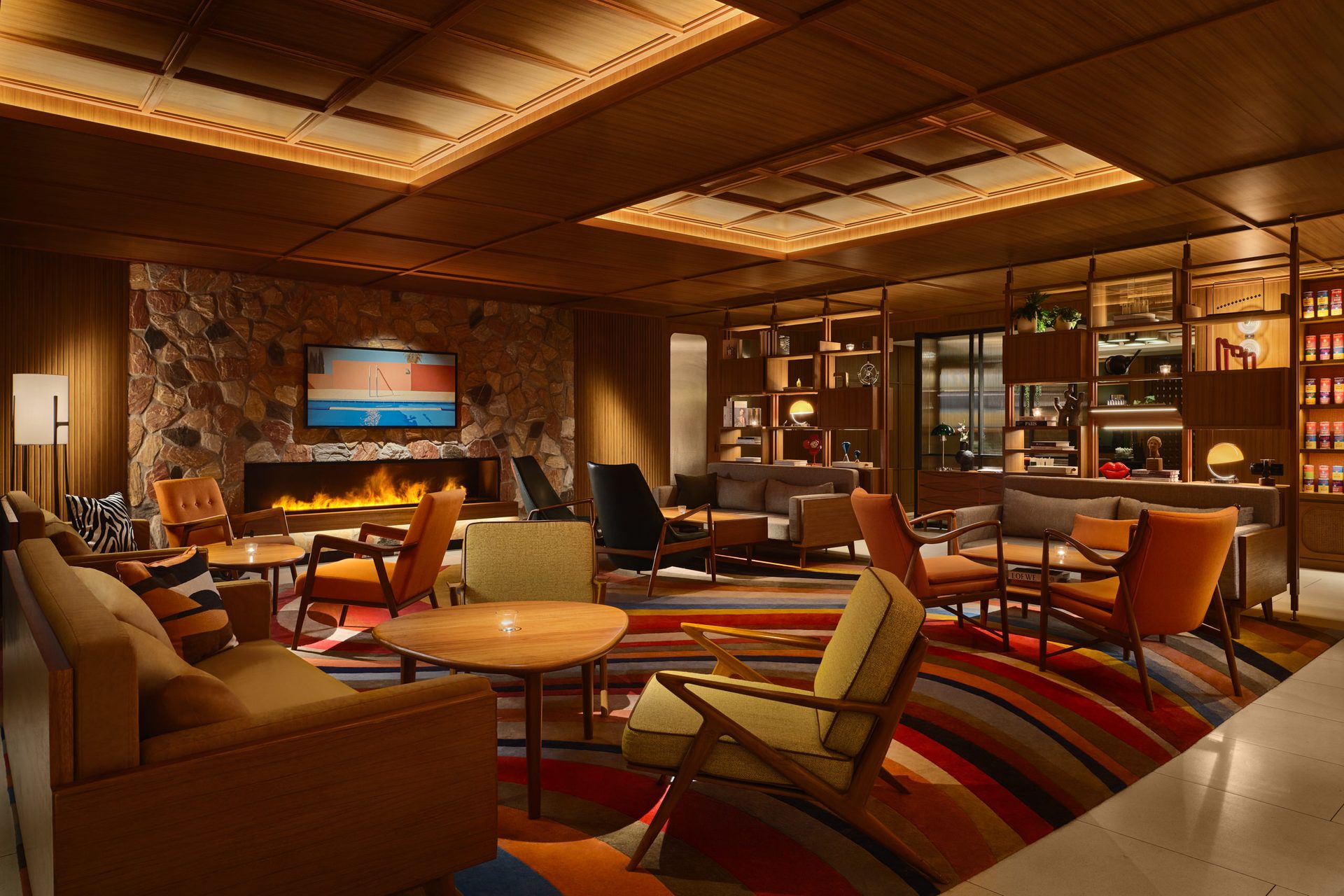 APT 101 Bangkok living room colorful seating