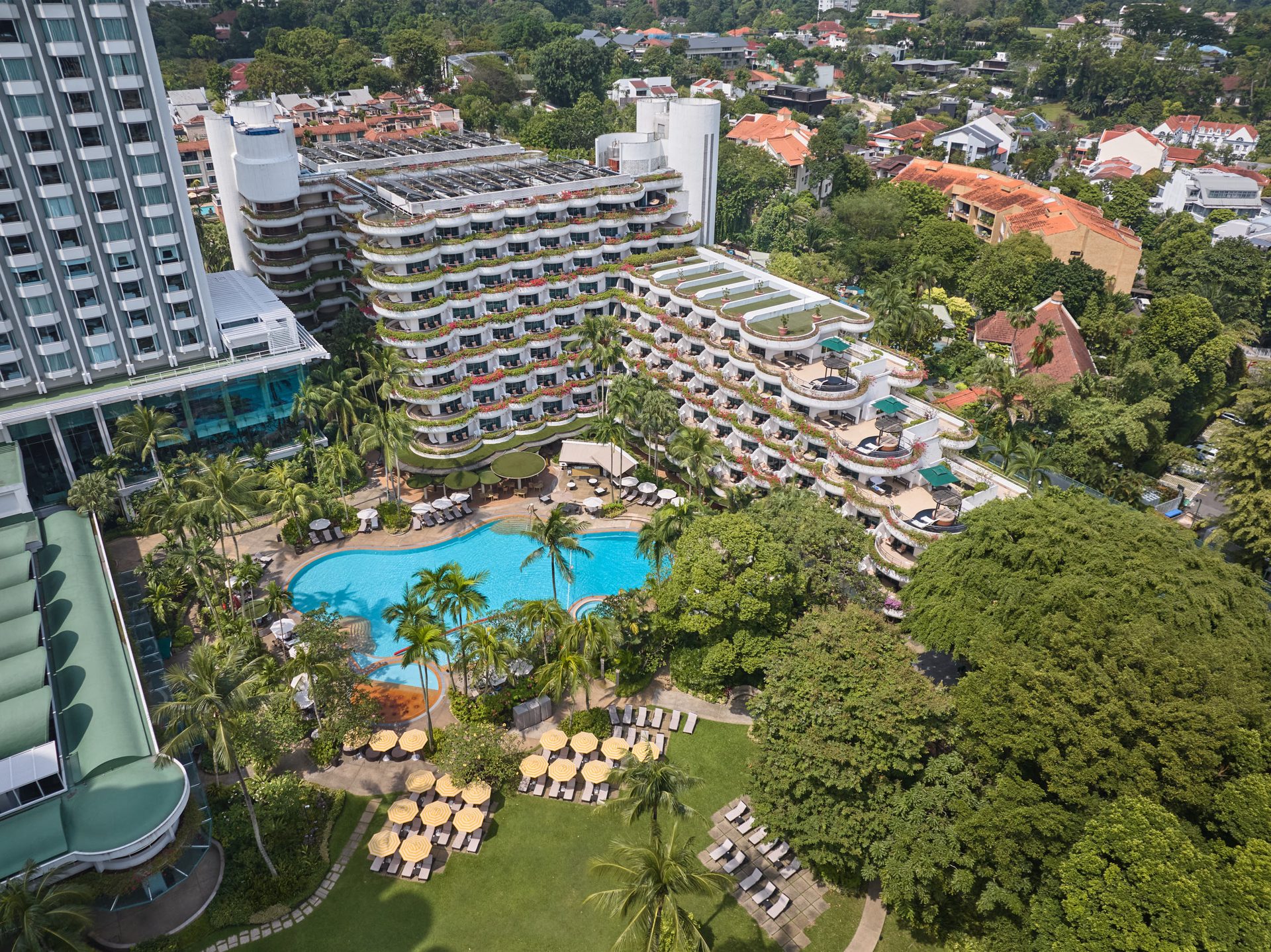 Shangri-La Hotel Singapore - Aerial & Drone Photography