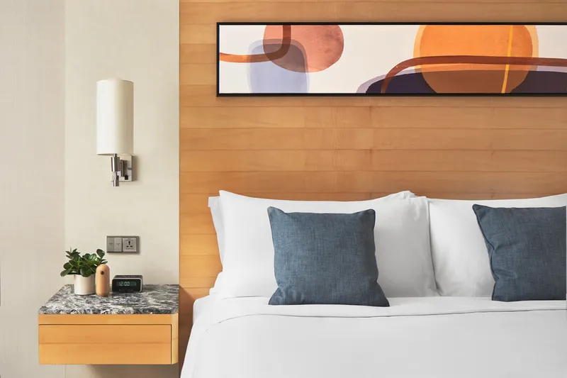 voco Orchard Singapore mockup room bedside pillows